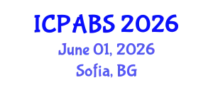 International Conference on Pharmaceutical and Biomedical Sciences (ICPABS) June 01, 2026 - Sofia, Bulgaria