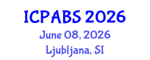 International Conference on Pharmaceutical and Biomedical Sciences (ICPABS) June 08, 2026 - Ljubljana, Slovenia