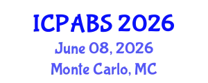 International Conference on Pharmaceutical and Biomedical Sciences (ICPABS) June 08, 2026 - Monte Carlo, Monaco