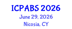 International Conference on Pharmaceutical and Biomedical Sciences (ICPABS) June 29, 2026 - Nicosia, Cyprus