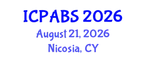 International Conference on Pharmaceutical and Biomedical Sciences (ICPABS) August 21, 2026 - Nicosia, Cyprus