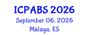 International Conference on Pharmaceutical and Biomedical Sciences (ICPABS) September 06, 2026 - Málaga, Spain