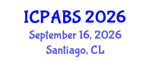 International Conference on Pharmaceutical and Biomedical Sciences (ICPABS) September 16, 2026 - Santiago, Chile