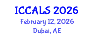 International Conference on Communication and Linguistics Studies (ICCALS) February 12, 2026 - Dubai, United Arab Emirates