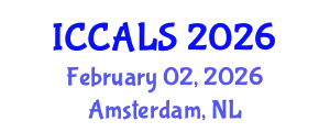 International Conference on Communication and Linguistics Studies (ICCALS) February 02, 2026 - Amsterdam, Netherlands