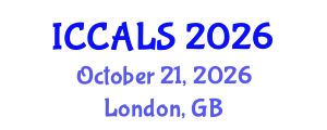 International Conference on Communication and Linguistics Studies (ICCALS) October 21, 2026 - London, United Kingdom