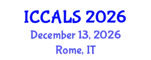 International Conference on Communication and Linguistics Studies (ICCALS) December 13, 2026 - Rome, Italy