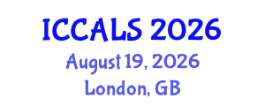 International Conference on Communication and Linguistics Studies (ICCALS) August 19, 2026 - London, United Kingdom