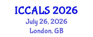 International Conference on Communication and Linguistics Studies (ICCALS) July 26, 2026 - London, United Kingdom