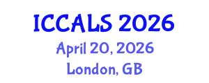 International Conference on Communication and Linguistics Studies (ICCALS) April 20, 2026 - London, United Kingdom