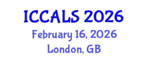 International Conference on Communication and Linguistics Studies (ICCALS) February 16, 2026 - London, United Kingdom