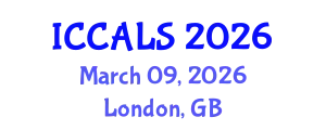 International Conference on Communication and Linguistics Studies (ICCALS) March 09, 2026 - London, United Kingdom