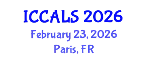 International Conference on Communication and Linguistics Studies (ICCALS) February 23, 2026 - Paris, France