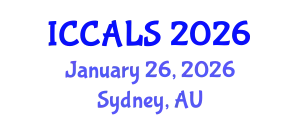 International Conference on Communication and Linguistics Studies (ICCALS) January 26, 2026 - Sydney, Australia