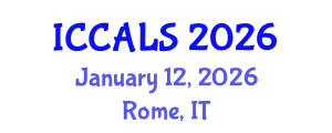 International Conference on Communication and Linguistics Studies (ICCALS) January 12, 2026 - Rome, Italy