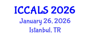 International Conference on Communication and Linguistics Studies (ICCALS) January 26, 2026 - Istanbul, Turkey