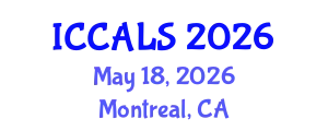 International Conference on Communication and Linguistics Studies (ICCALS) May 18, 2026 - Montreal, Canada