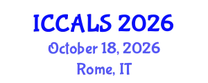 International Conference on Communication and Linguistics Studies (ICCALS) October 18, 2026 - Rome, Italy