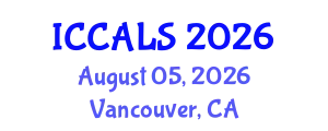 International Conference on Communication and Linguistics Studies (ICCALS) August 05, 2026 - Vancouver, Canada