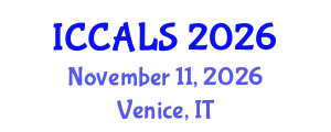 International Conference on Communication and Linguistics Studies (ICCALS) November 11, 2026 - Venice, Italy