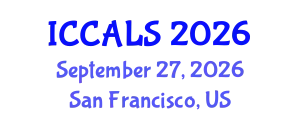 International Conference on Communication and Linguistics Studies (ICCALS) September 27, 2026 - San Francisco, United States