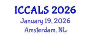 International Conference on Communication and Linguistics Studies (ICCALS) January 19, 2026 - Amsterdam, Netherlands