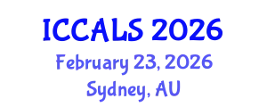 International Conference on Communication and Linguistics Studies (ICCALS) February 23, 2026 - Sydney, Australia
