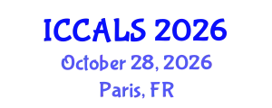 International Conference on Communication and Linguistics Studies (ICCALS) October 28, 2026 - Paris, France