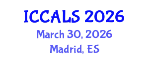 International Conference on Communication and Linguistics Studies (ICCALS) March 30, 2026 - Madrid, Spain