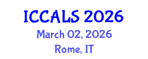 International Conference on Communication and Linguistics Studies (ICCALS) March 02, 2026 - Rome, Italy