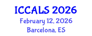 International Conference on Communication and Linguistics Studies (ICCALS) February 12, 2026 - Barcelona, Spain