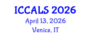 International Conference on Communication and Linguistics Studies (ICCALS) April 13, 2026 - Venice, Italy