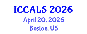 International Conference on Communication and Linguistics Studies (ICCALS) April 20, 2026 - Boston, United States