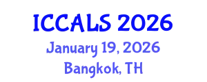 International Conference on Communication and Linguistics Studies (ICCALS) January 19, 2026 - Bangkok, Thailand