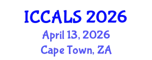International Conference on Communication and Linguistics Studies (ICCALS) April 13, 2026 - Cape Town, South Africa