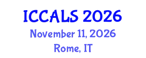International Conference on Communication and Linguistics Studies (ICCALS) November 11, 2026 - Rome, Italy