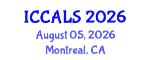 International Conference on Communication and Linguistics Studies (ICCALS) August 05, 2026 - Montreal, Canada