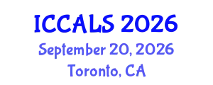 International Conference on Communication and Linguistics Studies (ICCALS) September 20, 2026 - Toronto, Canada