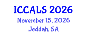 International Conference on Communication and Linguistics Studies (ICCALS) November 15, 2026 - Jeddah, Saudi Arabia