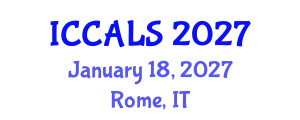 International Conference on Communication and Linguistics Studies (ICCALS) January 18, 2027 - Rome, Italy