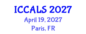 International Conference on Communication and Linguistics Studies (ICCALS) April 19, 2027 - Paris, France