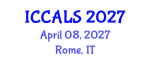 International Conference on Communication and Linguistics Studies (ICCALS) April 08, 2027 - Rome, Italy