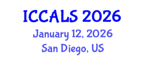 International Conference on Communication and Linguistics Studies (ICCALS) January 12, 2026 - San Diego, United States