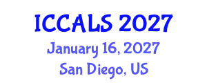 International Conference on Communication and Linguistics Studies (ICCALS) January 16, 2027 - San Diego, United States