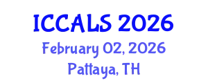 International Conference on Communication and Linguistics Studies (ICCALS) February 02, 2026 - Pattaya, Thailand