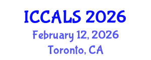 International Conference on Communication and Linguistics Studies (ICCALS) February 12, 2026 - Toronto, Canada