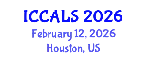 International Conference on Communication and Linguistics Studies (ICCALS) February 12, 2026 - Houston, United States