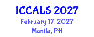 International Conference on Communication and Linguistics Studies (ICCALS) February 17, 2027 - Manila, Philippines
