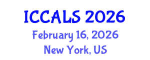 International Conference on Communication and Linguistics Studies (ICCALS) February 16, 2026 - New York, United States