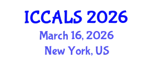 International Conference on Communication and Linguistics Studies (ICCALS) March 16, 2026 - New York, United States